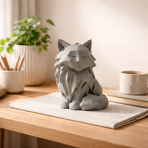 Modern_Geometric_Sitting_Cat_Figurine_Sophisticated_Feline_Home_Decor_Gray