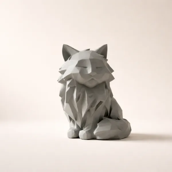 Modern_Geometric_Sitting_Cat_Figurine_Sophisticated_Feline_Home_Decor_Gray