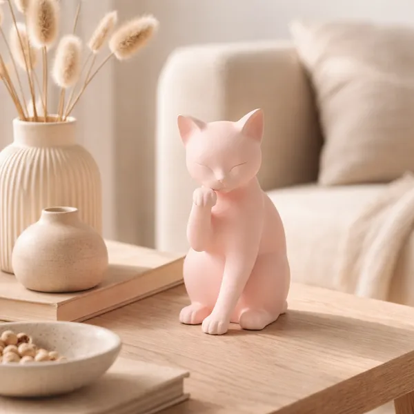 Minimalist_Cat_Figurine_Decorative_Desk_Shelf_Accent_Pink