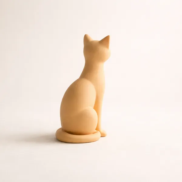 Minimalist_Cat_Figurine_Modern_Desk_Home_Decor_Accent_Orange
