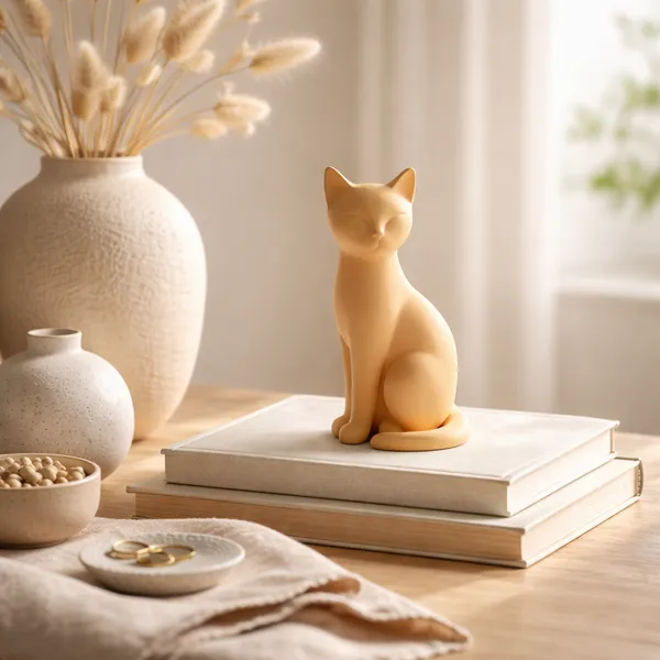 Minimalist_Cat_Figurine_Modern_Desk_Home_Decor_Accent_Orange