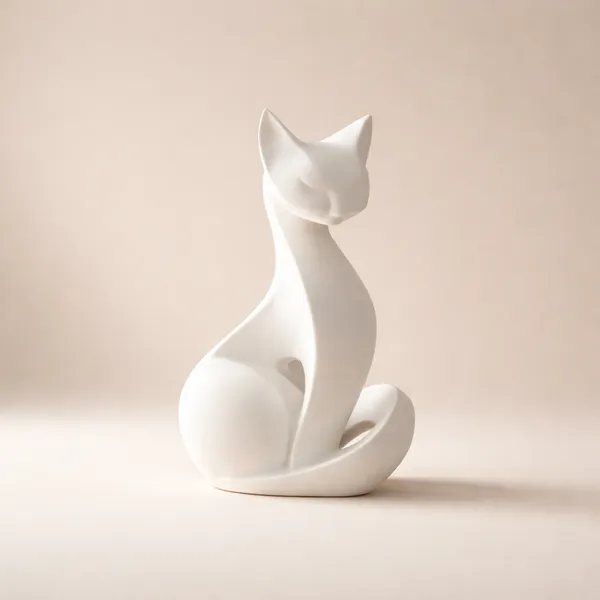 Modern_Cat_Figurine_Minimalist_Cat_Statue_Home_Decor_White