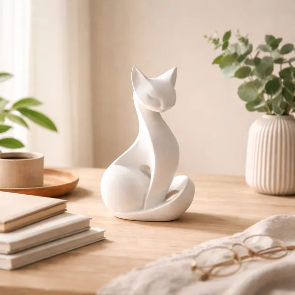 Modern_Cat_Figurine_Minimalist_Cat_Statue_Home_Decor_White