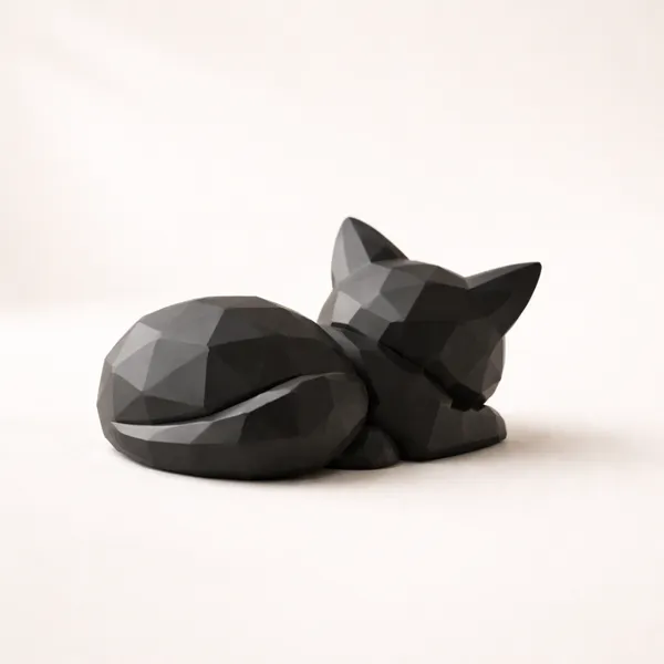 Geometric_Sleeping_Cat_Figurine_Minimalist_Modern_Animal_Sculpture_For_Home_Desk_D_Cor_Black