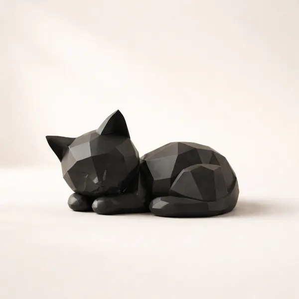 Geometric_Sleeping_Cat_Figurine_Minimalist_Modern_Animal_Sculpture_For_Home_Desk_D_Cor_Black