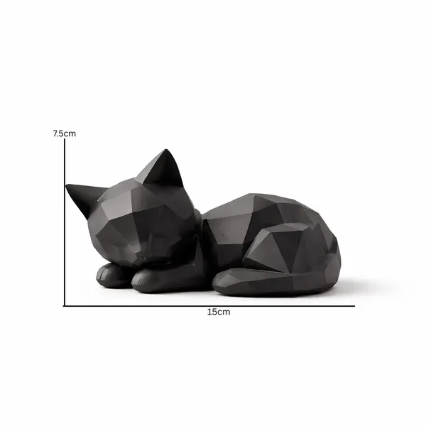 Geometric_Sleeping_Cat_Figurine_Minimalist_Modern_Animal_Sculpture_For_Home_Desk_D_Cor_Black