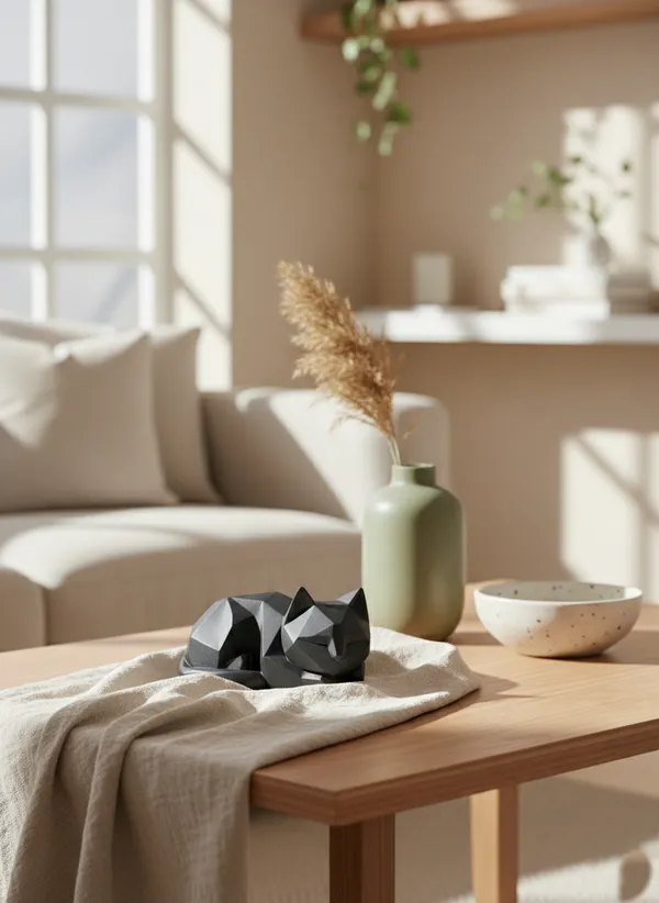 Geometric_Feline_Muse_Modern_Low_Poly_Cat_Sculpture_Black