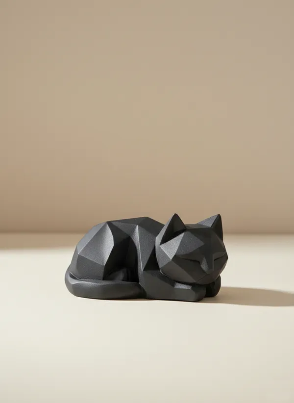Geometric_Feline_Muse_Modern_Low_Poly_Cat_Sculpture_Black