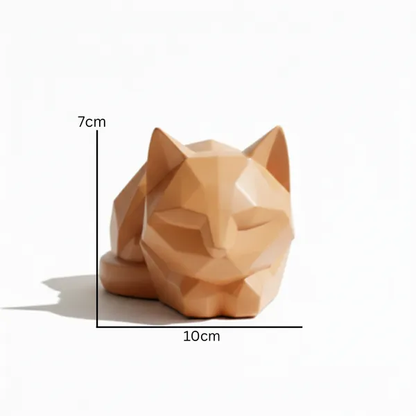 Geometric_Feline_Muse_Modern_Low_Poly_Cat_Sculpture_Orange