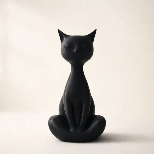 Zen_Meditating_Cat_Minimalist_Yoga_Feline_Decor_Black