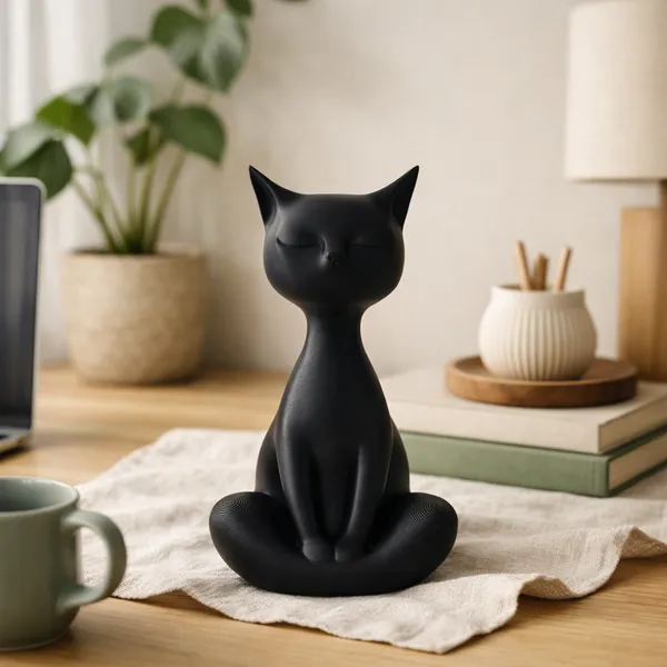 Zen_Meditating_Cat_Minimalist_Yoga_Feline_Decor_Black