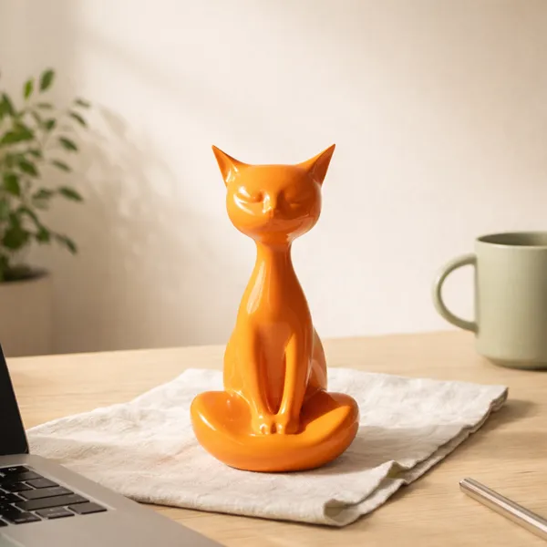 Zen_Meditating_Cat_Minimalist_Yoga_Feline_Decor_Orange