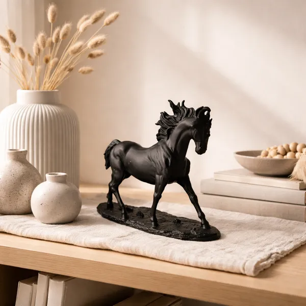 Modern_Horse_Sculpture_Elegant_Tabletop_Decor_Accent_Black