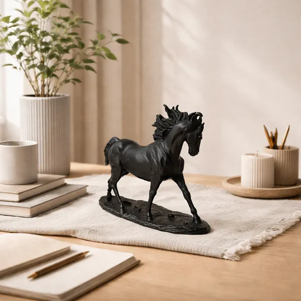 Modern_Horse_Sculpture_Elegant_Tabletop_Decor_Accent_Black