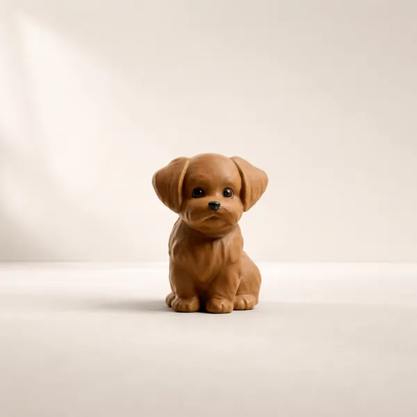 Cute_Puppy_Figurine_Modern_Decorative_Dog_Sculpture_For_Home_Office_Brown