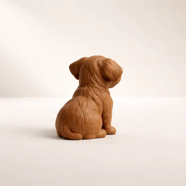 Cute_Puppy_Figurine_Modern_Decorative_Dog_Sculpture_For_Home_Office_Brown