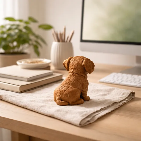 Cute_Puppy_Figurine_Modern_Decorative_Dog_Sculpture_For_Home_Office_Brown