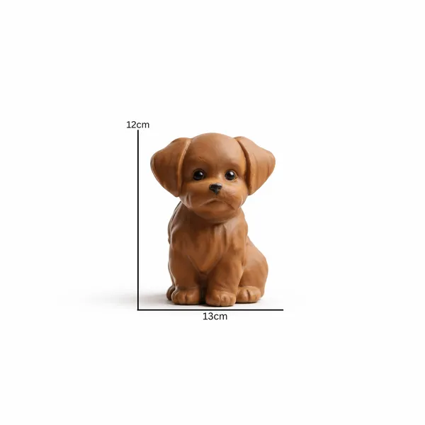 Cute_Puppy_Figurine_Modern_Decorative_Dog_Sculpture_For_Home_Office_Brown