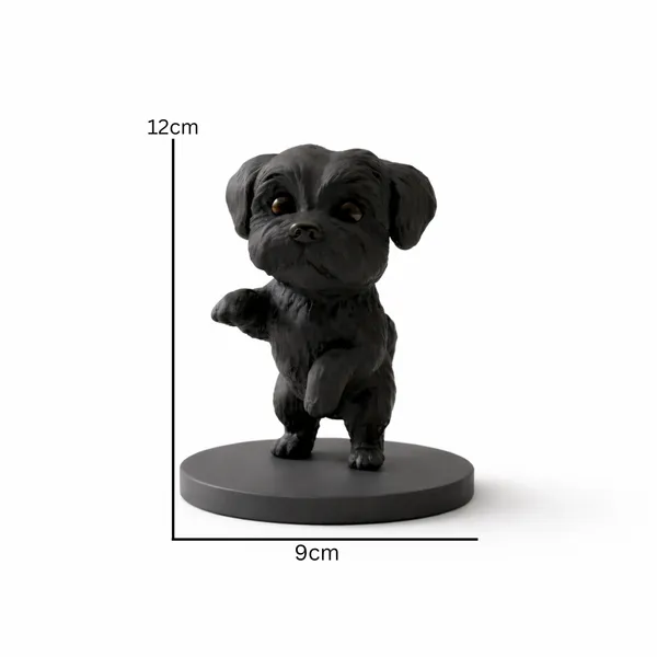 Cute_Puppy_Decorative_Figurine_Modern_Tabletop_Home_D_Cor_Black