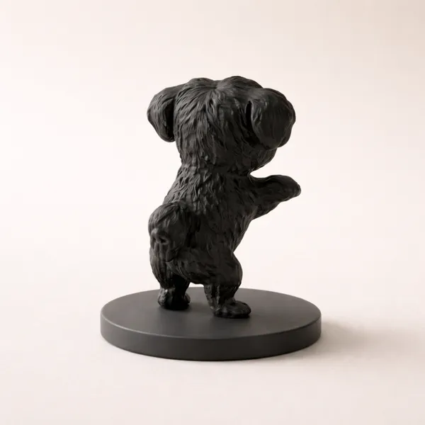 Cute_Puppy_Decorative_Figurine_Modern_Tabletop_Home_D_Cor_Black