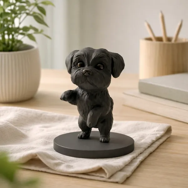 Cute_Puppy_Decorative_Figurine_Modern_Tabletop_Home_D_Cor_Black