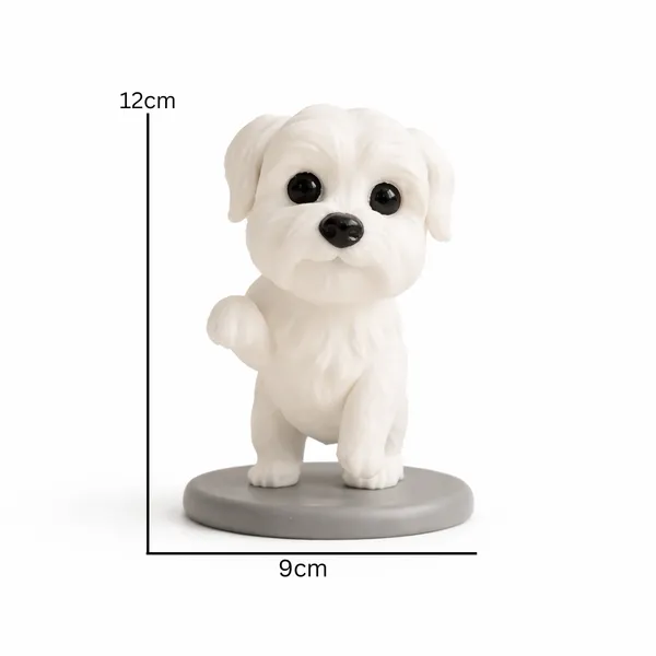 Cute_Puppy_Decorative_Figurine_Modern_Tabletop_Home_D_Cor_White
