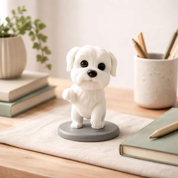Cute_Puppy_Decorative_Figurine_Modern_Tabletop_Home_D_Cor_White