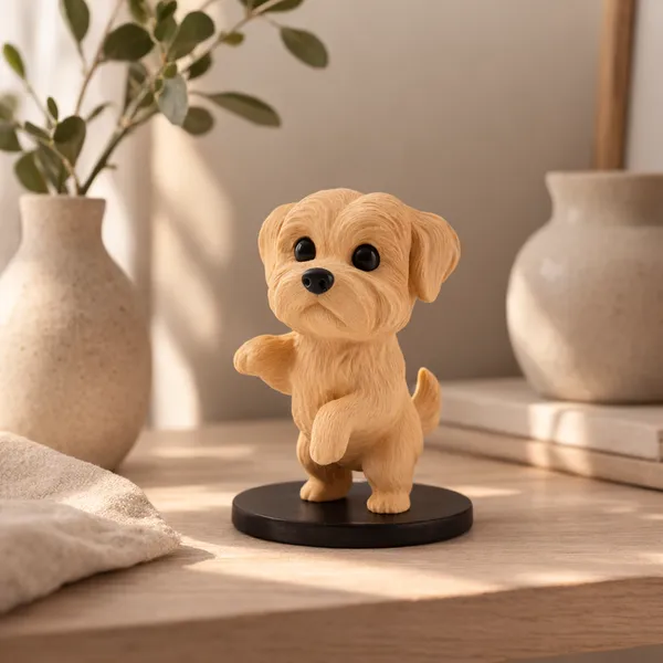 Cute_Puppy_Decorative_Figurine_Modern_Tabletop_Home_D_Cor_Beige