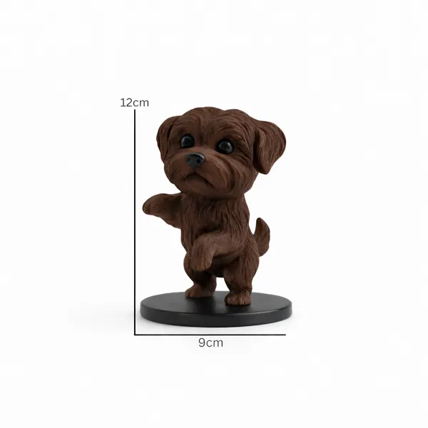 Cute_Puppy_Decorative_Figurine_Modern_Tabletop_Home_D_Cor_Brown
