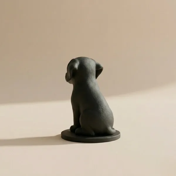 Labrador_Retriever_Minimalist_Figurine_Black