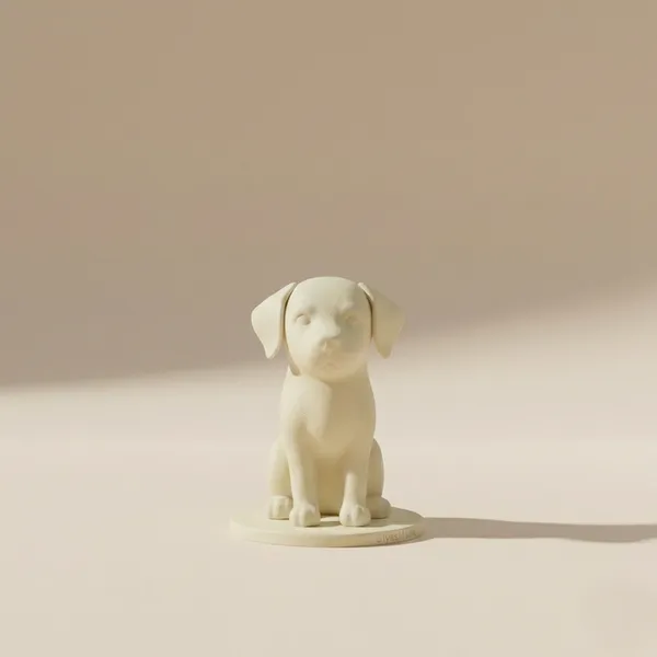 Labrador_Retriever_Minimalist_Figurine_White