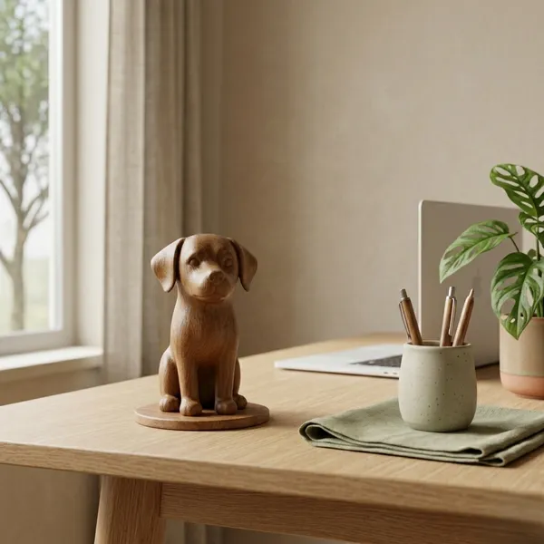 Labrador_Retriever_Minimalist_Figurine_Brown