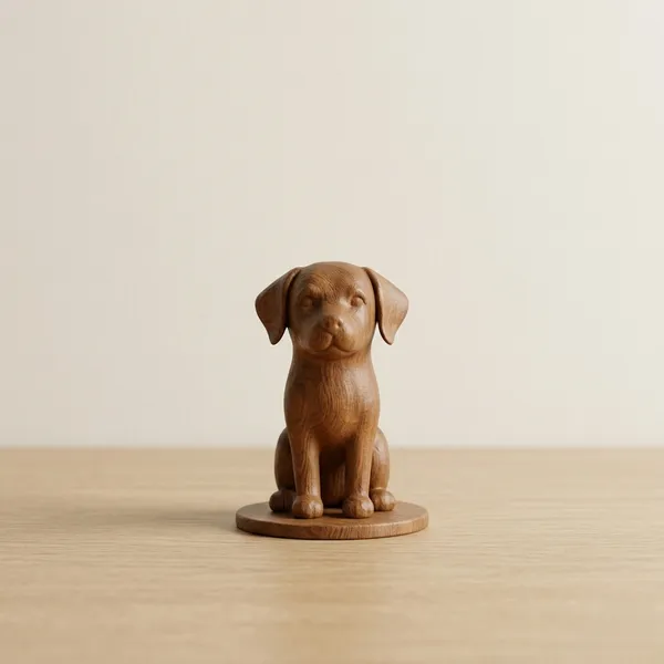 Labrador_Retriever_Minimalist_Figurine_Brown