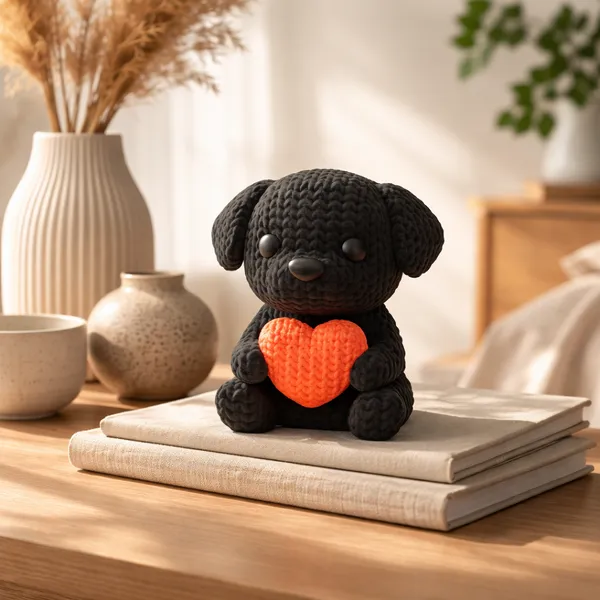 Cute_Puppy_Heart_Figurine_Adorable_Decorative_Accent_For_Home_Gifting_Black