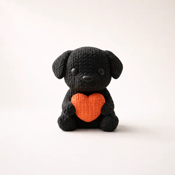 Cute_Puppy_Heart_Figurine_Adorable_Decorative_Accent_For_Home_Gifting_Black