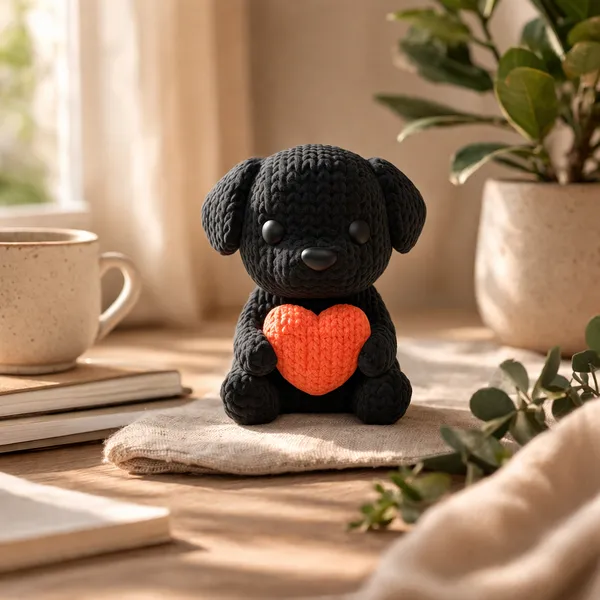Cute_Puppy_Heart_Figurine_Adorable_Decorative_Accent_For_Home_Gifting_Black
