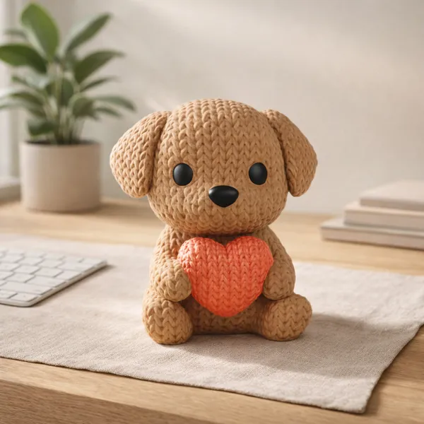 Cute_Puppy_Heart_Figurine_Adorable_Decorative_Accent_For_Home_Gifting_Brown