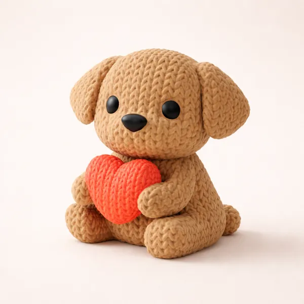 Cute_Puppy_Heart_Figurine_Adorable_Decorative_Accent_For_Home_Gifting_Brown