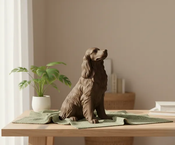Elegant_Spaniel_Dog_Figurine_Brown