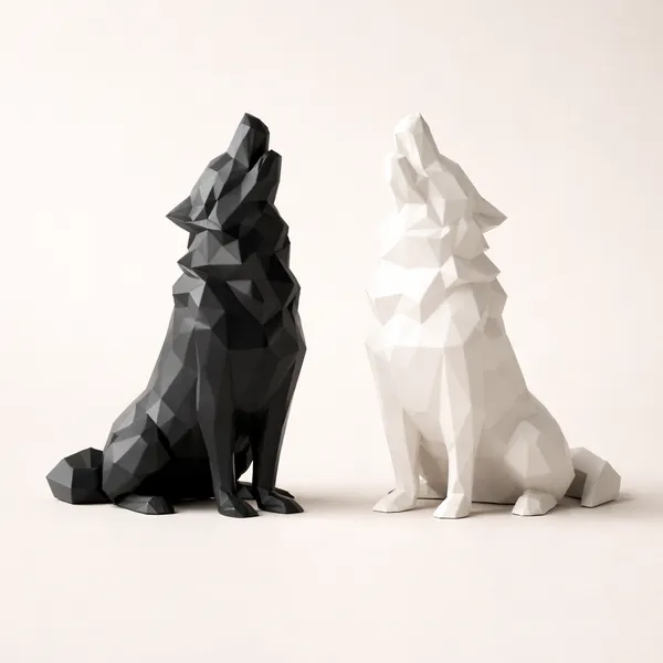 Geometric_Wolf_Sculpture_Set_Modern_Abstract_Animal_Decor_For_Home_Office_Default_Title