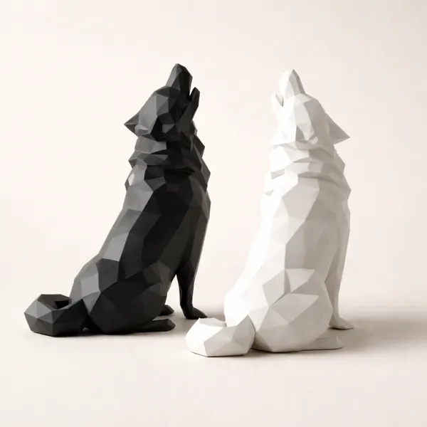 Geometric_Wolf_Sculpture_Set_Modern_Abstract_Animal_Decor_For_Home_Office_Default_Title