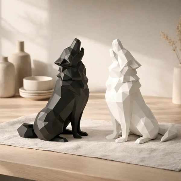 Geometric_Wolf_Sculpture_Set_Modern_Abstract_Animal_Decor_For_Home_Office_Default_Title