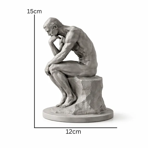 The_Thinker_Inspired_Sculpture_Premium_Classic_Art_Decor_For_Home_Amp_Office_Silver