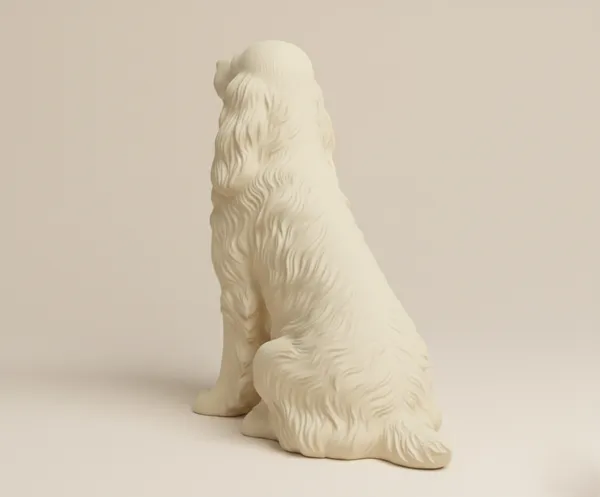 Elegant_Spaniel_Dog_Figurine_White