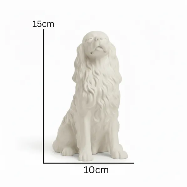 Elegant_Spaniel_Dog_Figurine_White