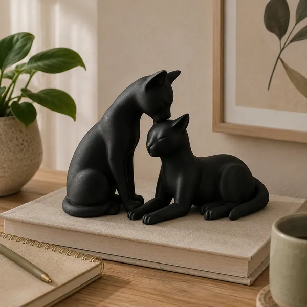 Cat_Couple_Decorative_Figurine_Black