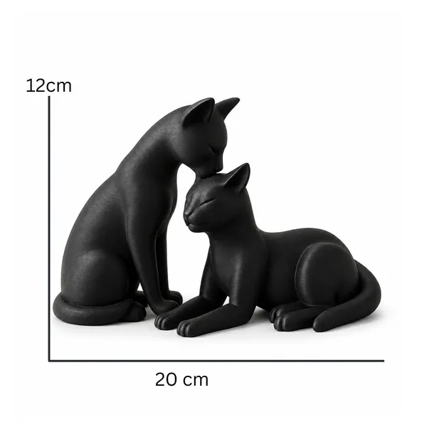 Cat_Couple_Decorative_Figurine_Black