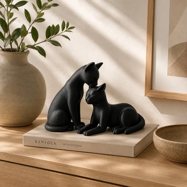 Cat_Couple_Decorative_Figurine_Black