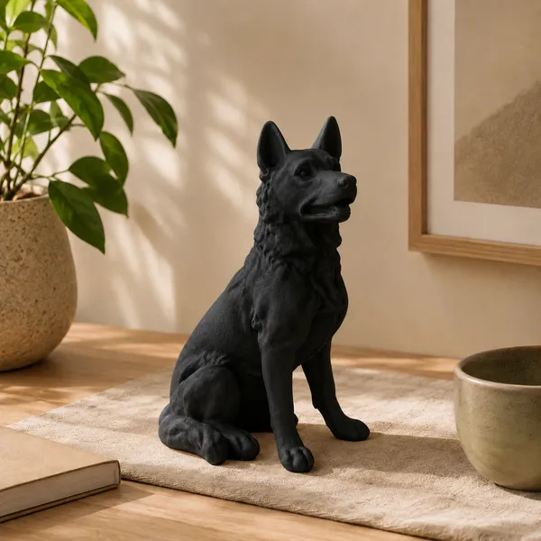Noble_Shepherd_Decorative_Figurine_Black