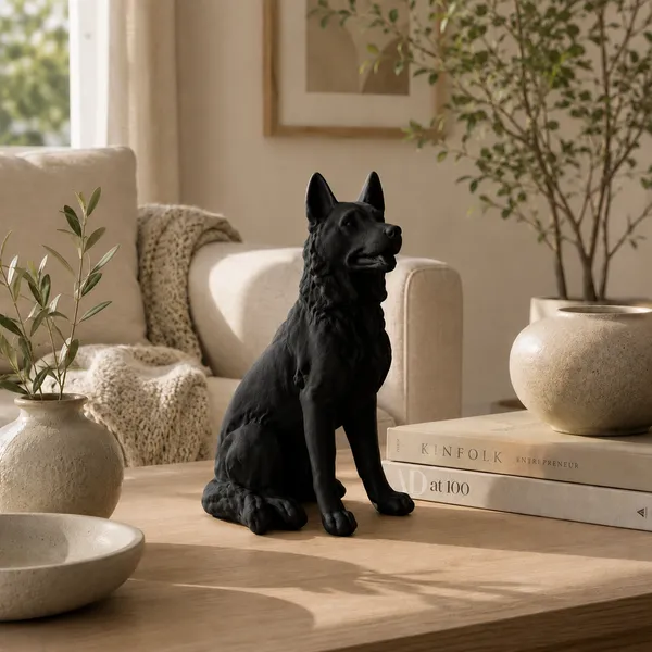 Noble_Shepherd_Decorative_Figurine_Black